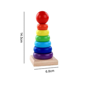 Planet Gates Cartoon Wooden Small Beaded Children Early Education Baby Puzzle 0-1-3 Years Old Wooden Beaded Building Block Toys