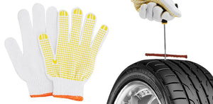 Planet Gates CASE-C-39PCS-Knief / CN Car Tire Repair Tool Kit Studding Set Auto Bike Puncture Plug Garage Needle Nose Pliers Vacuum Film Nail Screws W/ Storage Case