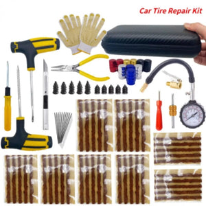 Planet Gates Case5-68Plus Auto Tire Repair Kit Puncture Plug Tools Tyre Puncture Emergency for Universal Tire Strips Stiring Glue Repair Tool