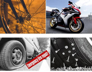 Planet Gates Case5-68Plus Auto Tire Repair Kit Puncture Plug Tools Tyre Puncture Emergency for Universal Tire Strips Stiring Glue Repair Tool