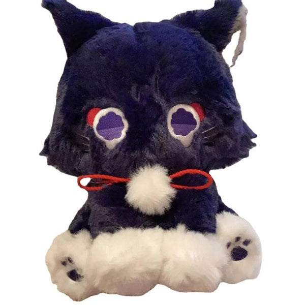 Planet Gates Cat / 22cm 22cm Anime Scaramouche Cat Cute Plush Doll Genshin Impact Wanderer Pet Cosplay Stuffed Pillow Toy Birthday Gift