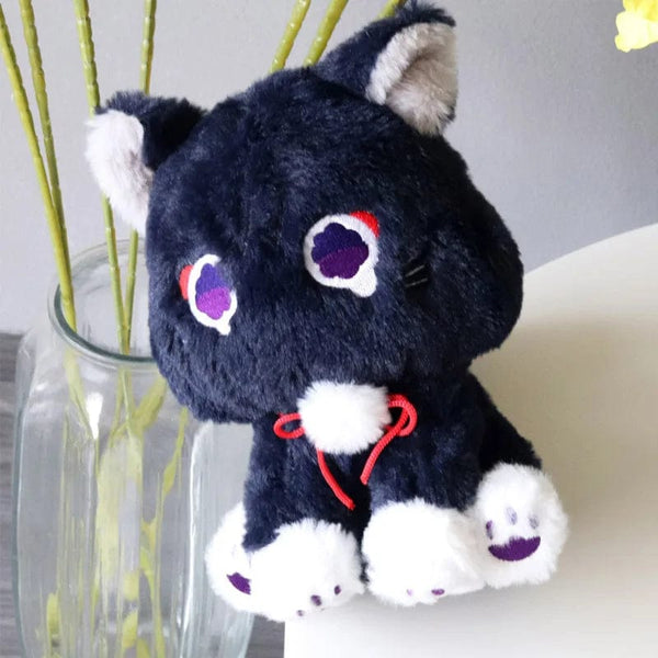 Planet Gates Cat / 22cm 22cm Anime Scaramouche Cat Cute Plush Doll Genshin Impact Wanderer Pet Cosplay Stuffed Pillow Toy Birthday Gift