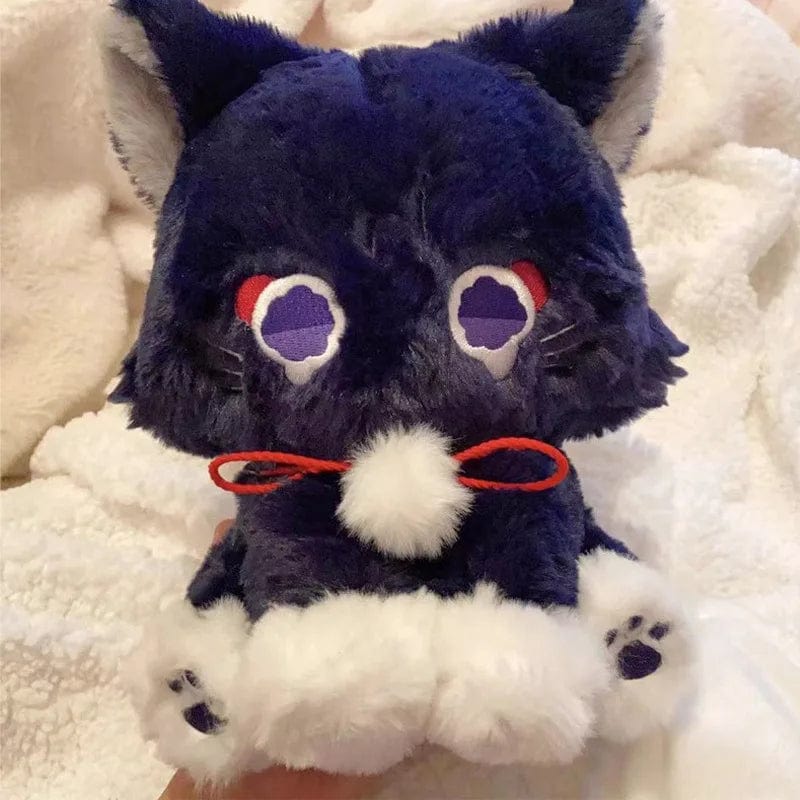 Planet Gates Cat / 22cm 22cm Anime Scaramouche Cat Cute Plush Doll Genshin Impact Wanderer Pet Cosplay Stuffed Pillow Toy Birthday Gift