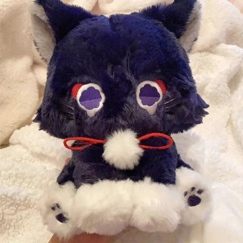 Planet Gates Cat / 22cm 22cm Anime Scaramouche Cat Cute Plush Doll Genshin Impact Wanderer Pet Cosplay Stuffed Pillow Toy Birthday Gift