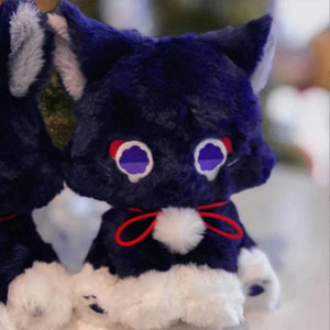 Planet Gates Cat / 22cm 22cm Anime Scaramouche Cat Cute Plush Doll Genshin Impact Wanderer Pet Cosplay Stuffed Pillow Toy Birthday Gift