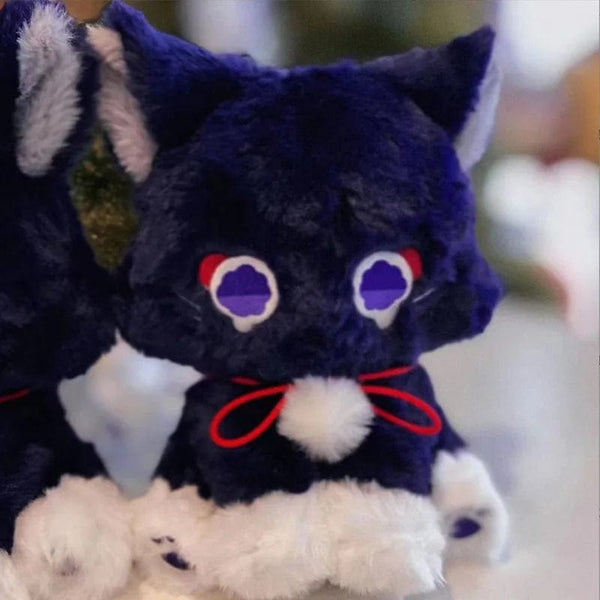 Planet Gates Cat / 22cm 22cm Anime Scaramouche Cat Cute Plush Doll Genshin Impact Wanderer Pet Cosplay Stuffed Pillow Toy Birthday Gift