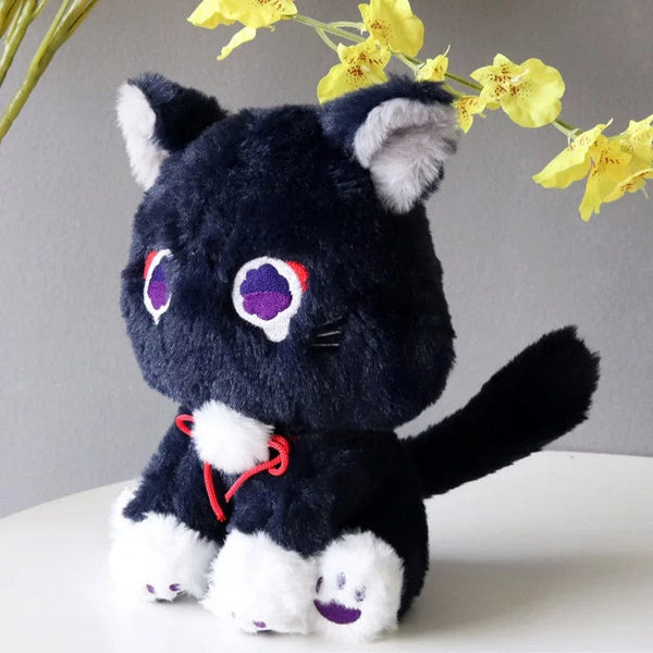 Planet Gates Cat / 22cm 22cm Anime Scaramouche Cat Cute Plush Doll Genshin Impact Wanderer Pet Cosplay Stuffed Pillow Toy Birthday Gift