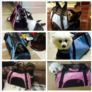 Planet Gates Cat Bags Portable Dog Carrier Bag Mesh Breathable Carrier Bags for Small Dogs Foldable Cats Handbag Travel Pet Bag Transport Bag