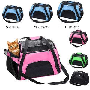 Planet Gates Cat Bags Portable Dog Carrier Bag Mesh Breathable Carrier Bags for Small Dogs Foldable Cats Handbag Travel Pet Bag Transport Bag