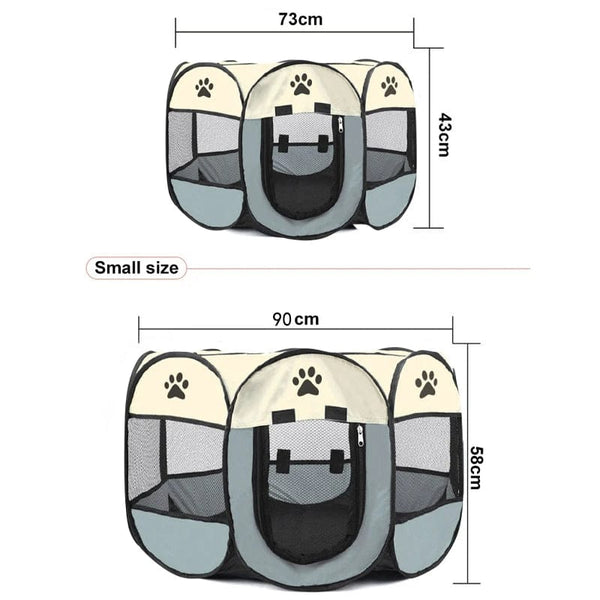 Planet Gates Cat Cage Dog Cage Portable Foldable Pet Octagonal Cage Maternity Kennel Simple Operation Fence Outdoor Camping Pet Tent