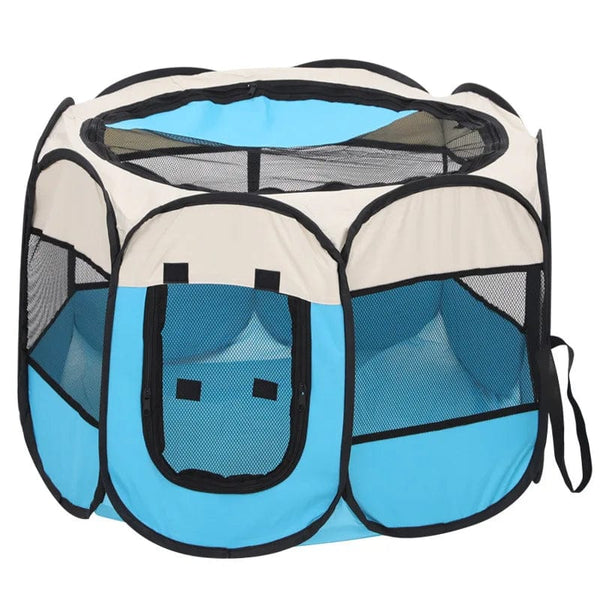 Planet Gates Cat Cage Dog Cage Portable Foldable Pet Octagonal Cage Maternity Kennel Simple Operation Fence Outdoor Camping Pet Tent