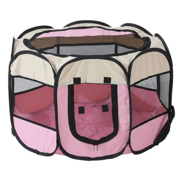 Planet Gates Cat Cage Dog Cage Portable Foldable Pet Octagonal Cage Maternity Kennel Simple Operation Fence Outdoor Camping Pet Tent