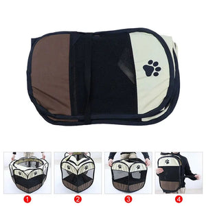 Planet Gates Cat Cage Dog Cage Portable Foldable Pet Octagonal Cage Maternity Kennel Simple Operation Fence Outdoor Camping Pet Tent