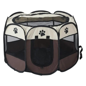Planet Gates Cat Cage Dog Cage Portable Foldable Pet Octagonal Cage Maternity Kennel Simple Operation Fence Outdoor Camping Pet Tent