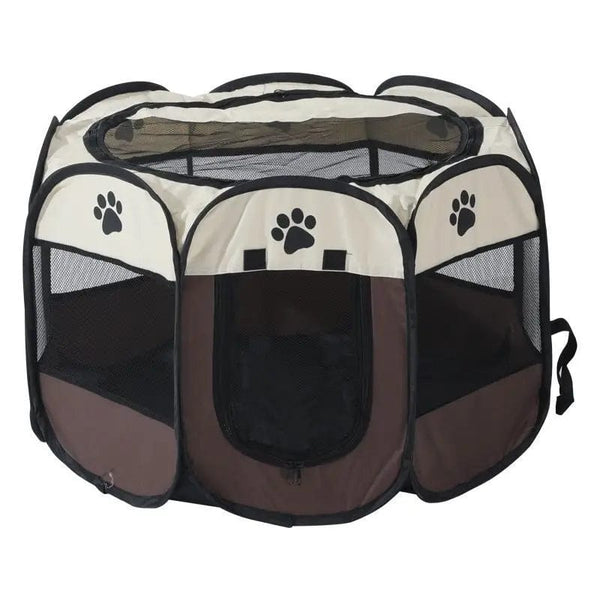 Planet Gates Cat Cage Dog Cage Portable Foldable Pet Octagonal Cage Maternity Kennel Simple Operation Fence Outdoor Camping Pet Tent