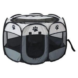 Planet Gates Cat Cage Dog Cage Portable Foldable Pet Octagonal Cage Maternity Kennel Simple Operation Fence Outdoor Camping Pet Tent