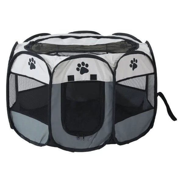 Planet Gates Cat Cage Dog Cage Portable Foldable Pet Octagonal Cage Maternity Kennel Simple Operation Fence Outdoor Camping Pet Tent