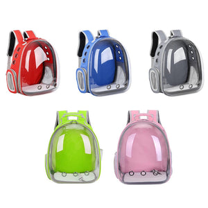 Planet Gates Cat Carrier Bag Outdoor Pet Shoulder bag Carriers Backpack Breathable Portable Travel Transparent Bag For Small Dogs Cats