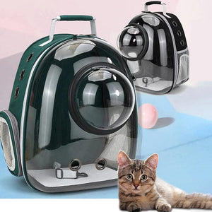 Planet Gates Cat Carrier Bag Outdoor Pet Shoulder bag Carriers Backpack Breathable Portable Travel Transparent Bag For Small Dogs Cats
