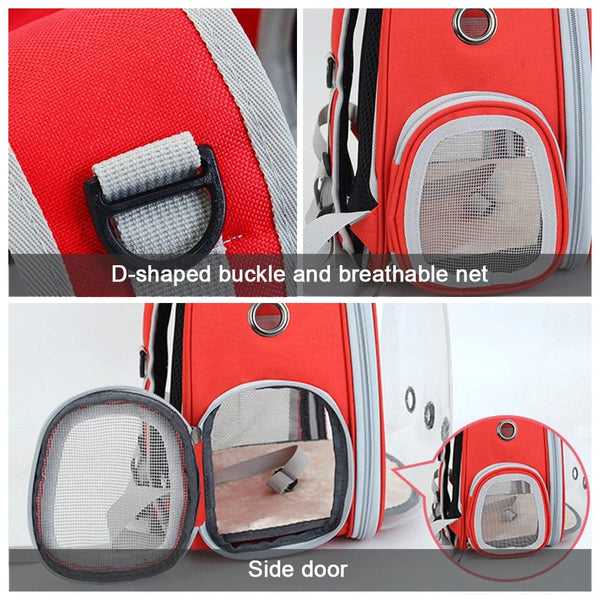 Planet Gates Cat Carrier Bag Outdoor Pet Shoulder bag Carriers Backpack Breathable Portable Travel Transparent Bag For Small Dogs Cats