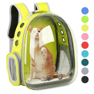 Planet Gates Cat Carrier Bag Outdoor Pet Shoulder bag Carriers Backpack Breathable Portable Travel Transparent Bag For Small Dogs Cats