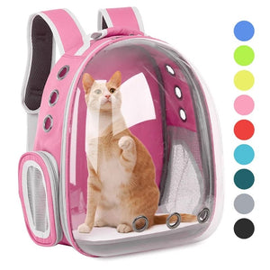Planet Gates Cat Carrier Bag Outdoor Pet Shoulder bag Carriers Backpack Breathable Portable Travel Transparent Bag For Small Dogs Cats