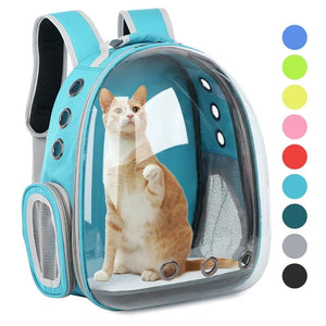Planet Gates Cat Carrier Bag Outdoor Pet Shoulder bag Carriers Backpack Breathable Portable Travel Transparent Bag For Small Dogs Cats