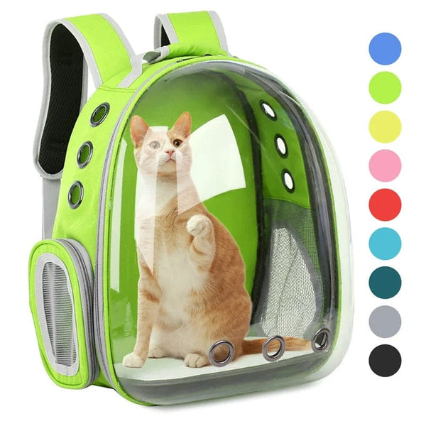 Planet Gates Cat Carrier Bag Outdoor Pet Shoulder bag Carriers Backpack Breathable Portable Travel Transparent Bag For Small Dogs Cats