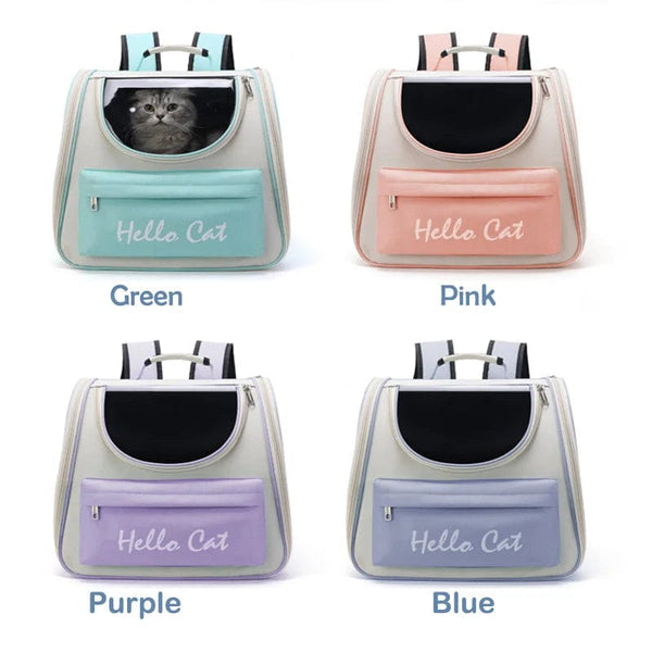 Planet Gates Cat Carrier Bags Windproof Outdoor Travel Backpack for Cat Small Dogs Transport Carrying Bag Cat Backpack Carriers With Cushion