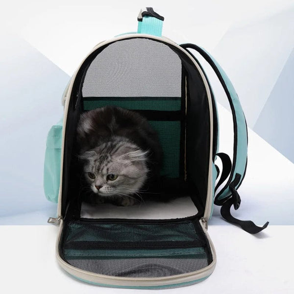Planet Gates Cat Carrier Bags Windproof Outdoor Travel Backpack for Cat Small Dogs Transport Carrying Bag Cat Backpack Carriers With Cushion