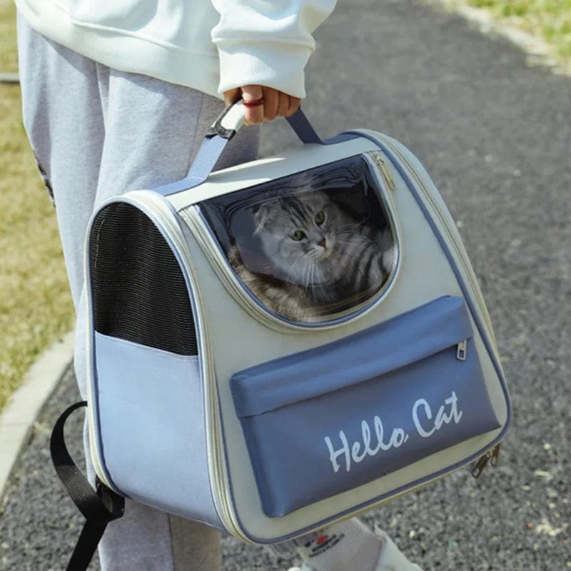Planet Gates Cat Carrier Bags Windproof Outdoor Travel Backpack for Cat Small Dogs Transport Carrying Bag Cat Backpack Carriers With Cushion