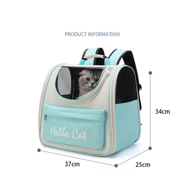 Planet Gates Cat Carrier Bags Windproof Outdoor Travel Backpack for Cat Small Dogs Transport Carrying Bag Cat Backpack Carriers With Cushion