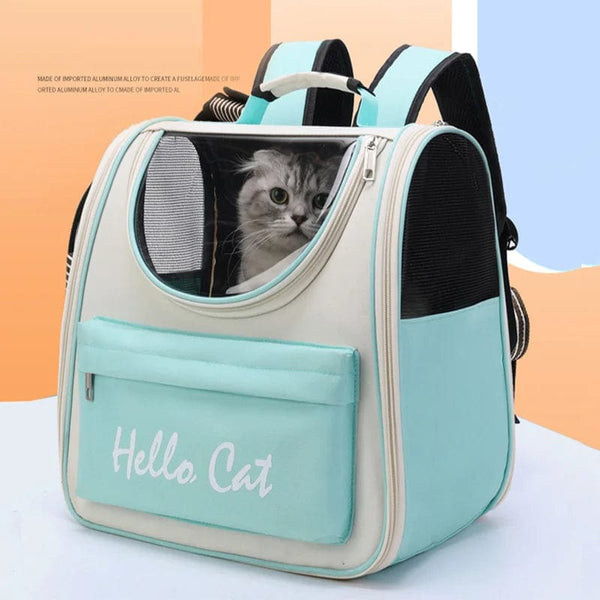 Planet Gates Cat Carrier Bags Windproof Outdoor Travel Backpack for Cat Small Dogs Transport Carrying Bag Cat Backpack Carriers With Cushion