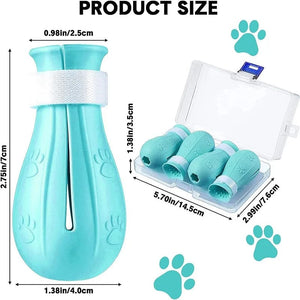 Planet Gates Cat Claw Protector Bath Anti-Scratch Cat Shoes For Cat Adjustable Pet Bath Wash Boots Cat Paw Nail Cover Pet Grooming Supplies