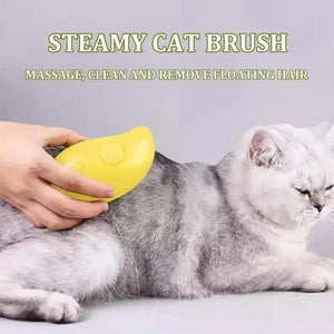 Planet Gates Cat Dog Steamy Brush Steam Brush Electric Sprayer for Massage Pet Grooming tool Shedding 3 in 1 Electric Sprays Massage Combs