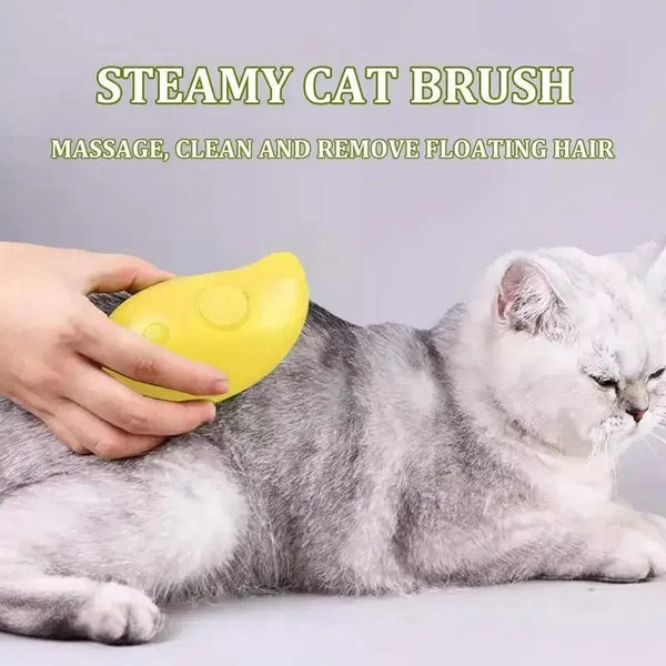 Planet Gates Cat Dog Steamy Brush Steam Brush Electric Sprayer for Massage Pet Grooming tool Shedding 3 in 1 Electric Sprays Massage Combs