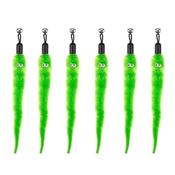 Planet Gates Cat Feather Toy Accessories False Birds Worm Toy with Bell Kitten Cat Toys Interactive Replacement Refill Foam Ball Training