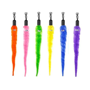 Planet Gates Cat Feather Toy Accessories False Birds Worm Toy with Bell Kitten Cat Toys Interactive Replacement Refill Foam Ball Training