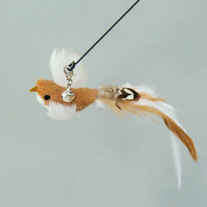 Planet Gates Cat Feather Toy Accessories False Birds Worm Toy with Bell Kitten Cat Toys Interactive Replacement Refill Foam Ball Training