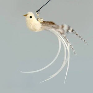 Planet Gates Cat Feather Toy Accessories False Birds Worm Toy with Bell Kitten Cat Toys Interactive Replacement Refill Foam Ball Training