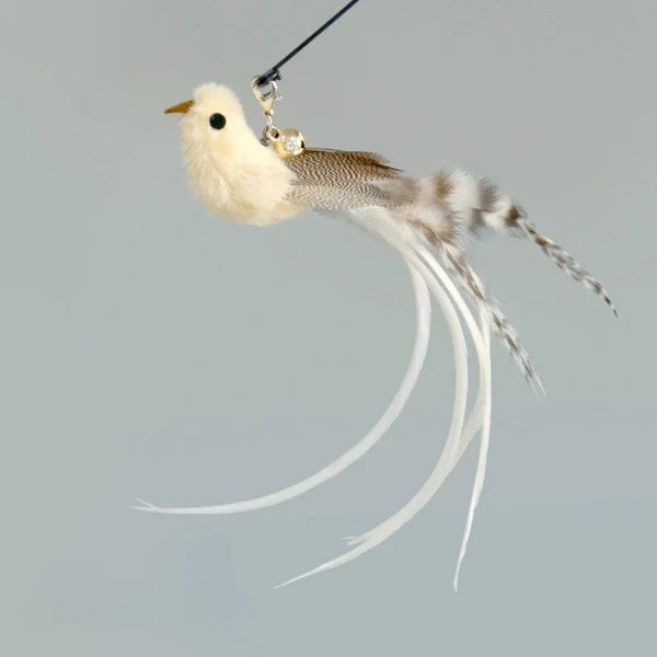 Planet Gates Cat Feather Toy Accessories False Birds Worm Toy with Bell Kitten Cat Toys Interactive Replacement Refill Foam Ball Training