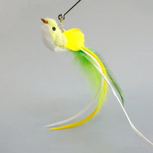 Planet Gates Cat Feather Toy Accessories False Birds Worm Toy with Bell Kitten Cat Toys Interactive Replacement Refill Foam Ball Training
