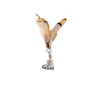 Planet Gates Cat Feather Toy Accessories False Birds Worm Toy with Bell Kitten Cat Toys Interactive Replacement Refill Foam Ball Training