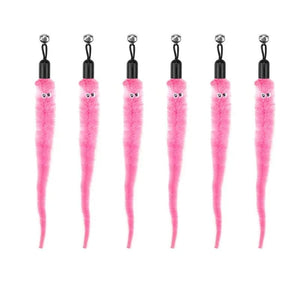 Planet Gates Cat Feather Toy Accessories False Birds Worm Toy with Bell Kitten Cat Toys Interactive Replacement Refill Foam Ball Training