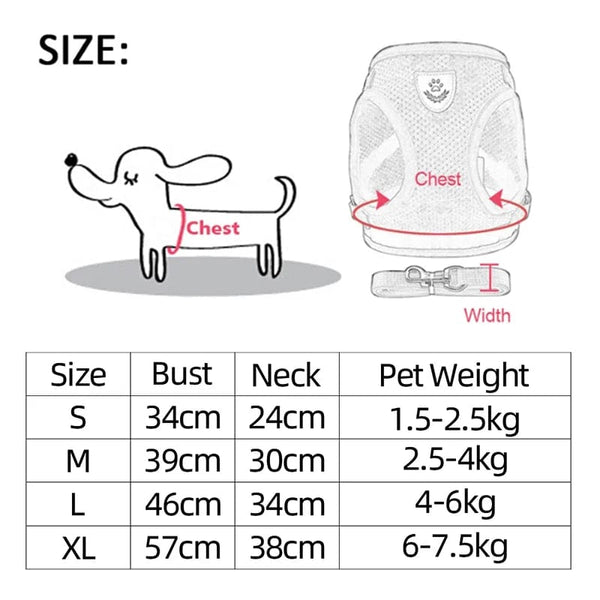 Planet Gates Cat Harness Vest Walking Lead Leash For Puppy Dogs Collar Polyester Adjustable Mesh Dog Harness For Small Medium Pet Accessories