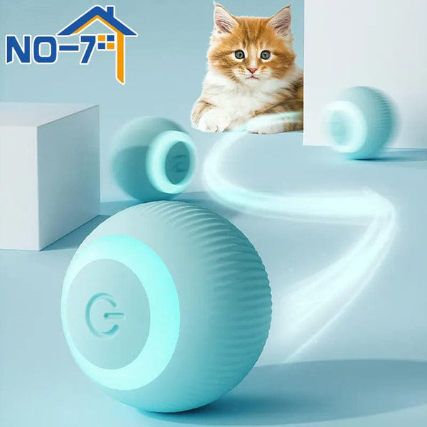 Planet Gates Cat Interactive Ball Smart Cat Toys Electronic Interactive Cat Toy Indoor Automatic Rolling Magic Ball Cat Game Accessories