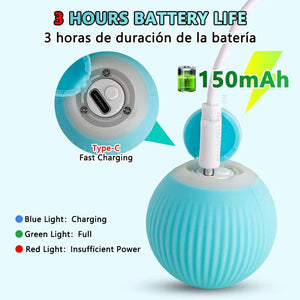 Planet Gates Cat Interactive Ball Smart Cat Toys Electronic Interactive Cat Toy Indoor Automatic Rolling Magic Ball Cat Game Accessories