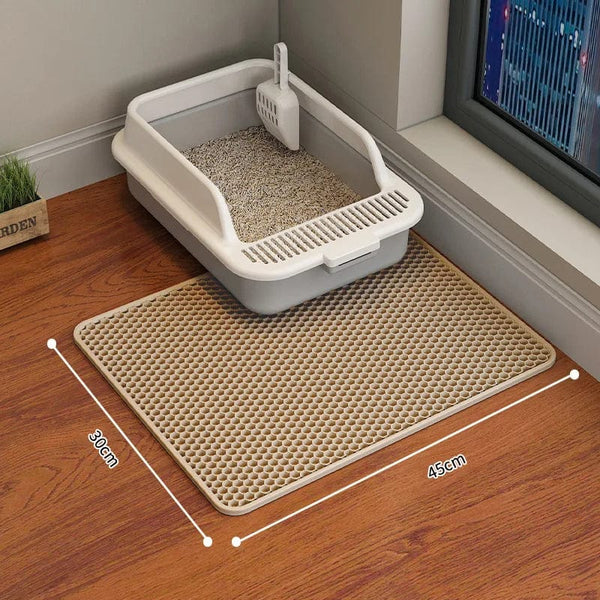 Planet Gates Cat Litter Mat Cat accessories Double-layer Non-slip big Pet Litter Box Filter MatWear Resistant Cat Litter Mat free shipping