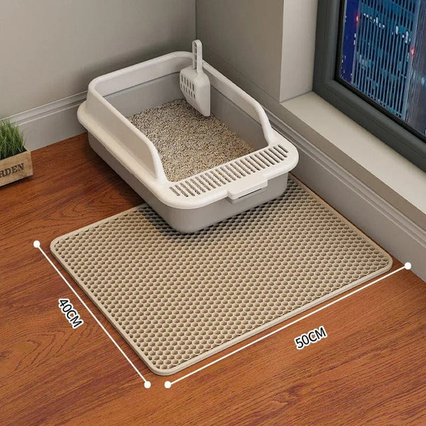 Planet Gates Cat Litter Mat Cat accessories Double-layer Non-slip big Pet Litter Box Filter MatWear Resistant Cat Litter Mat free shipping