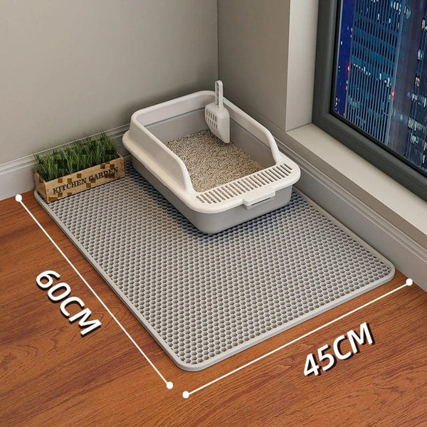 Planet Gates Cat Litter Mat Cat accessories Double-layer Non-slip big Pet Litter Box Filter MatWear Resistant Cat Litter Mat free shipping